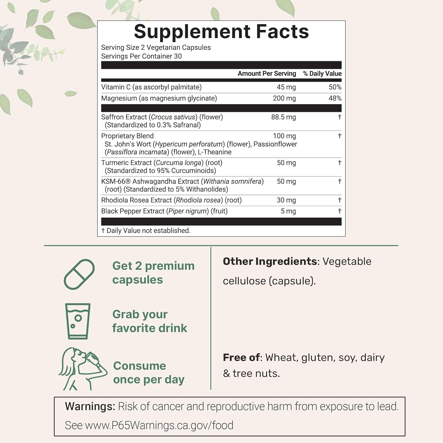 Saffron Advanced — Be Present Formula